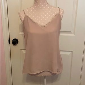 Blush lace tank